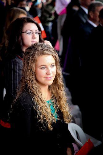 Jana watches a military parade in Peru in this 2011 file photo. (Duggar Family)