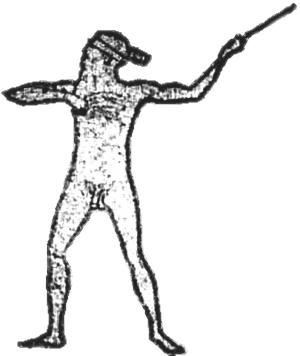 An illustration showing the outline of Marree Man by Lisa Thurston, 2005. (Wikimedia Commons)