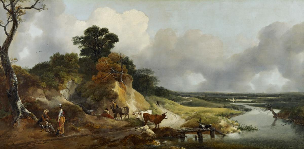 "River Landscape with a View of a Distant Village," circa 1748–50, by Thomas Gainsborough. (Courtesy of the Frick Collection)