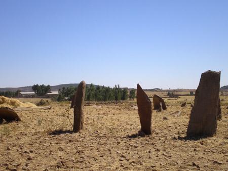 Gudit Stelae Field, Axum, Ethiopia. Named after Queen Gudit (<a href="http://en.wikipedia.org/wiki/Gudit#mediaviewer/File:Ethio_w12jpg.jpg" target="_blank">Wikimedia Commons</a>)