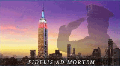 "Fidelis ad Mortem," the motto of the NYPD translated as "Faithful Unto Death." (Courtesy of NYPD)