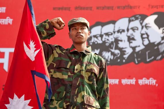 A Maoist in Nepal, undated. (Courtesy of Maura Moynihan)