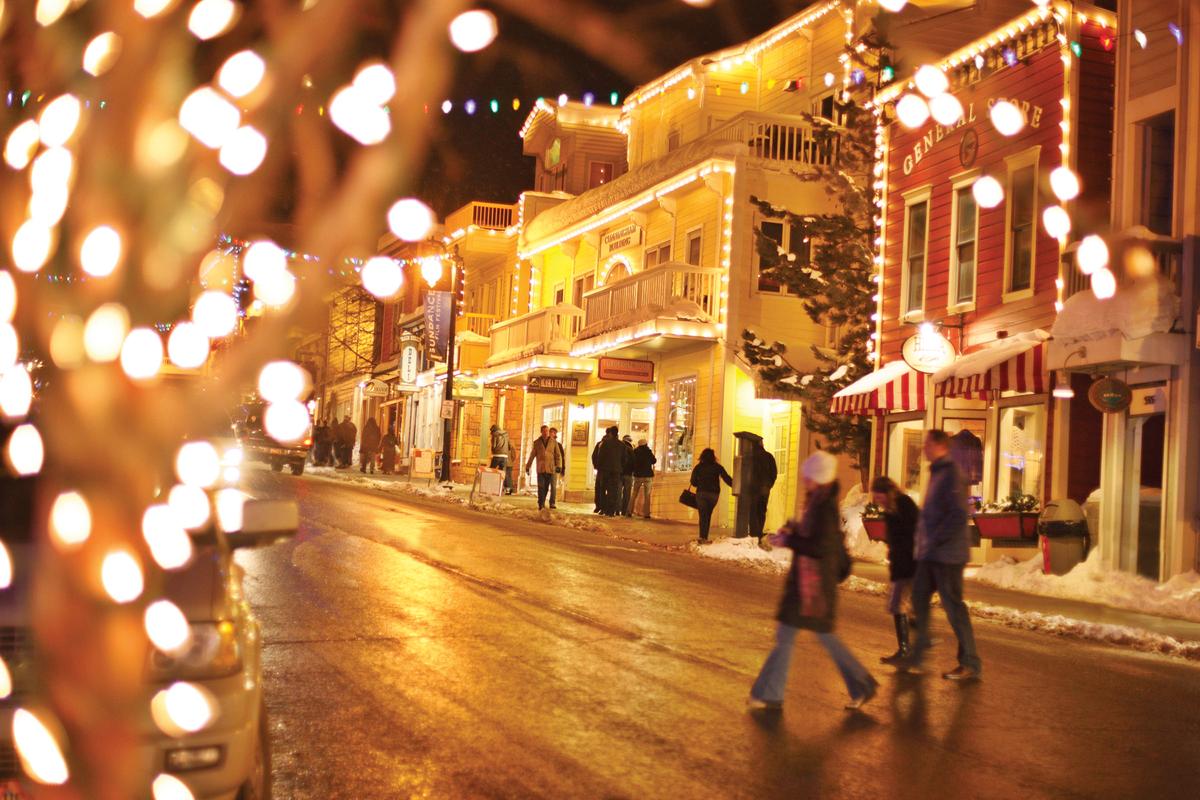 Main Street in Park City, Utah hosts a charming mix of restaurants, shops, and the Town Lift, which gives skiers direct access to the Park City Mountain Resort. (Dan Campbell)