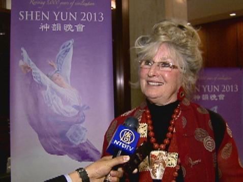 Artist and sculptor Lilita Sale enjoyed Shen Yun Performing Arts at Portland's Keller Auditorium on Wednesday, April 3, 2013. (Courtesy of NTD Television)