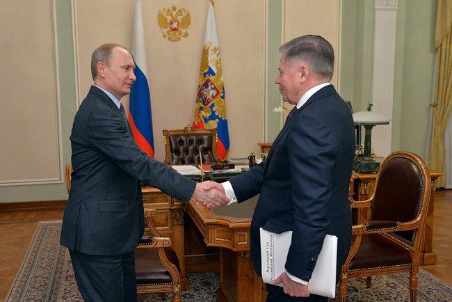 Vladimir Putin and Supreme Court head Vyacheslav Lebedev (From eng.kremlin.ru)