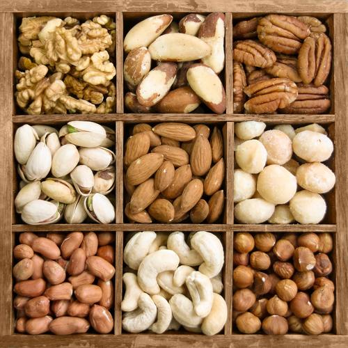 Nuts are a good source of plant-based fat and protein. (Shutterstock.com)