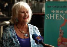 Founder and Director of Swimbabes, Jackie Young was touched by Shen Yun at Portland's Keller Auditorium, on March, 30, 2015. (Courtesy of NTD Television)