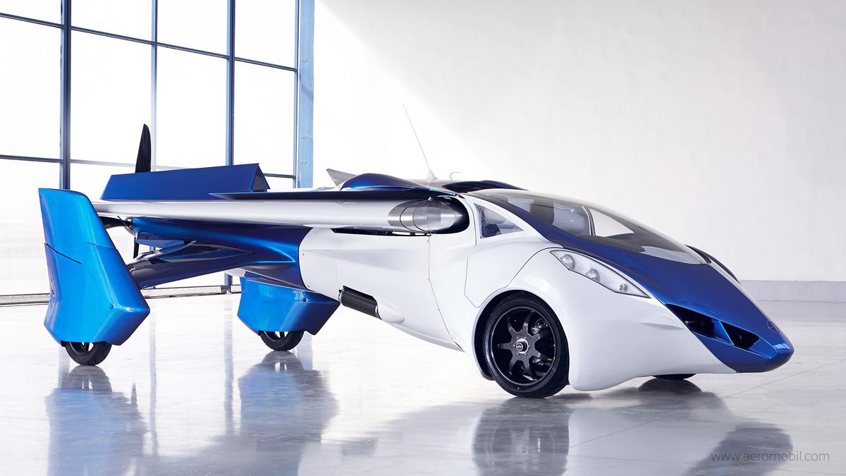 The Aeromobil 3.0 ready to drive. (Aeromobil)