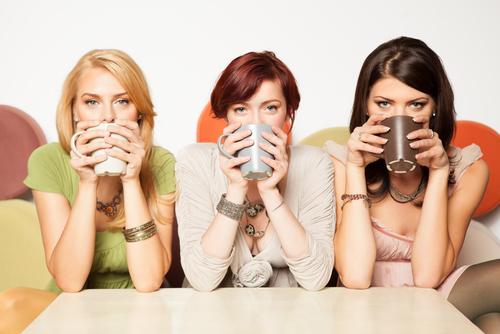 Coffee is actually very healthy. (<a href="http://www.shutterstock.com/pic-134466272/stock-photo-young-women-drinking-coffee.html?src=PqIFTaN7BKTjWJLDUrXtLg-1-5" target="_blank">Shutterstock</a>)