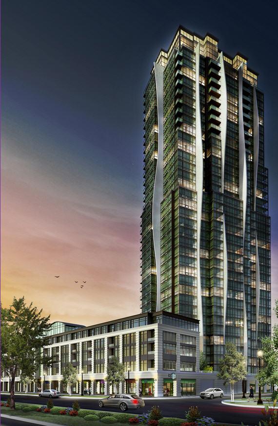 Rendering of Expo Condos, a new 337-unit development by Cortel Group currently under construction at Regional Road 7 and Creditstone Road in Vaughan, Ont., scheduled for completion in 2015. (Courtesy of Andrew Brethour)
