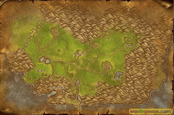 A map of the Arathi Highlands in World of Warcraft (Screenshot via Xinhua News)