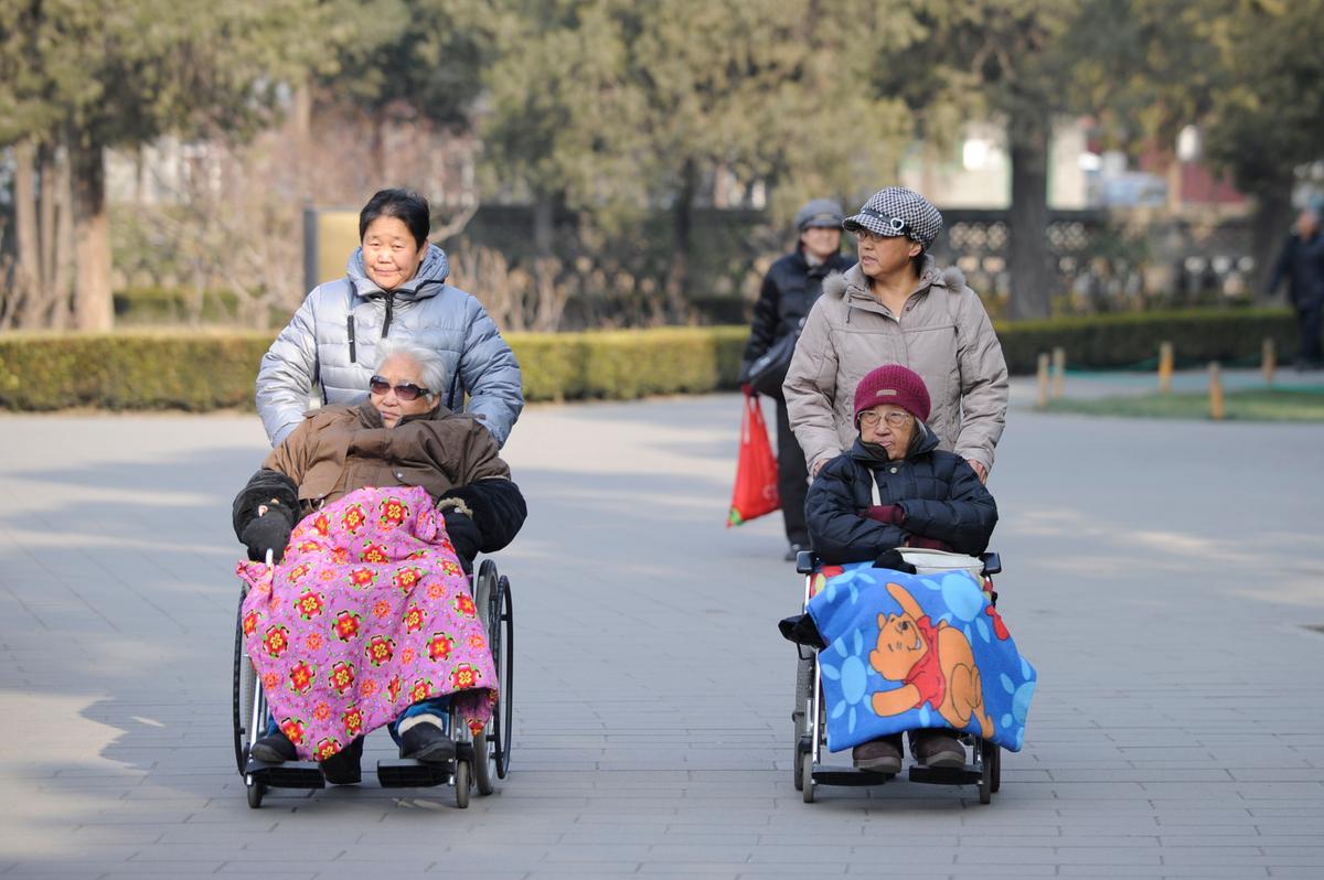 China's elderly face increasing uncertainty since the one-child policy took hold. With no real social safety net, the law has left four grandparents and two parents with one caretaker for old age -- and bereaved families with none. (WANG ZHAO/AFP/Getty Images)