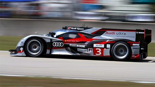 The #3 Audi suffered a minor collision which kept it from fighting for the lead in the final hour. (James Fish/The Epoch Times)