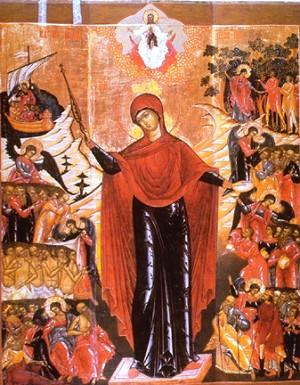 The Virgin of Compassion. The Russian icon of XVIII century. (Photo courtesy of George Mitrevski, Auburn University)