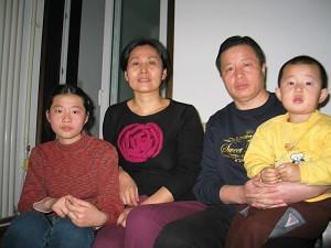 Gao Zhisheng (2nd from R) and his family. (Photo courtesy of Mr. Hu Jia, an environmentalist and human rights activist in China)