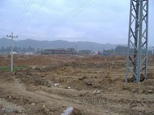 Razed villagers' homes site. (Photo provided by villager)