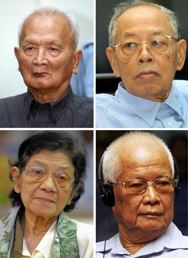 <a><img src="https://www.theepochtimes.com/assets/uploads/2015/09/104255237_khmer_rouge.jpg" alt="Three decades after their reign of terror, the four Khmer Rouge leaders, 'Brother Number Two' Nuon Chea (top L), former Foreign Minister Ieng Sary (top R), his wife and ex-Social Affairs Minister Ieng Thirith (bottom L) and former Head of State Khieu Samphan (bottom R) are finally set to go on trial, but the case poses a major challenge and has been described as 'more complex than Nuremberg.'  (STR/AFP/Getty Images)" title="Three decades after their reign of terror, the four Khmer Rouge leaders, 'Brother Number Two' Nuon Chea (top L), former Foreign Minister Ieng Sary (top R), his wife and ex-Social Affairs Minister Ieng Thirith (bottom L) and former Head of State Khieu Samphan (bottom R) are finally set to go on trial, but the case poses a major challenge and has been described as 'more complex than Nuremberg.'  (STR/AFP/Getty Images)" width="320" class="size-medium wp-image-1801854"/></a>