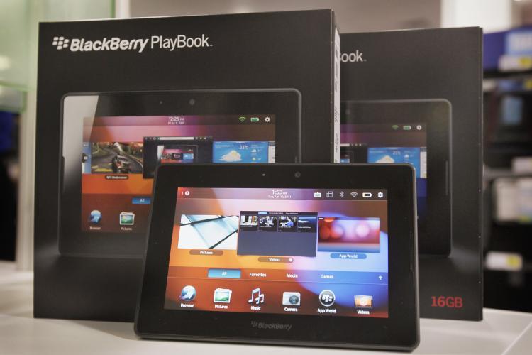 <a><img src="https://www.theepochtimes.com/assets/uploads/2015/09/112555208.jpg" alt="Blackberry Playbook tablets are offered for sale at a Best Buy store on April 19, in Chicago, Illinois. The tablets, made by Research In Motion, went on sale Tuesday in the United States and Canada.  (Scott Olson/Getty Images)" title="Blackberry Playbook tablets are offered for sale at a Best Buy store on April 19, in Chicago, Illinois. The tablets, made by Research In Motion, went on sale Tuesday in the United States and Canada.  (Scott Olson/Getty Images)" width="320" class="size-medium wp-image-1805301"/></a>