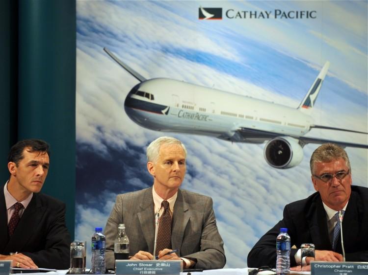 <a><img src="https://www.theepochtimes.com/assets/uploads/2015/09/120773206.jpg" alt="Cathay Pacific executives answer questions during a press conference regarding the airline's half-year results in Hong Kong, Aug. 10. Industrywide, air travel growth is slowing and air cargo volume is plummeting. (Laurent Fievet/AFP/Getty Images)" title="Cathay Pacific executives answer questions during a press conference regarding the airline's half-year results in Hong Kong, Aug. 10. Industrywide, air travel growth is slowing and air cargo volume is plummeting. (Laurent Fievet/AFP/Getty Images)" width="575" class="size-medium wp-image-1796932"/></a>