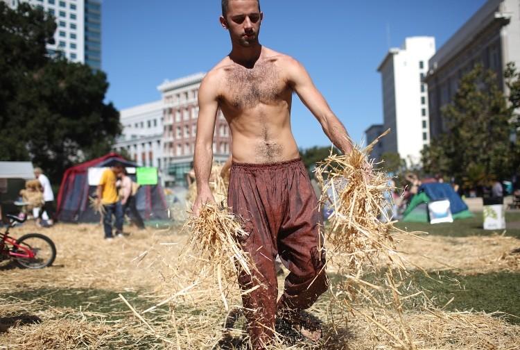 <a><img src="https://www.theepochtimes.com/assets/uploads/2015/09/129167061.jpg" alt="An Occupy Wall Street protester drops piles of hay on wet grass at tent city in front of Oakland city hall on October 13, 2011 in Oakland, California. (Justin Sullivan/Getty Images)" title="An Occupy Wall Street protester drops piles of hay on wet grass at tent city in front of Oakland city hall on October 13, 2011 in Oakland, California. (Justin Sullivan/Getty Images)" width="575" class="size-medium wp-image-1796375"/></a>