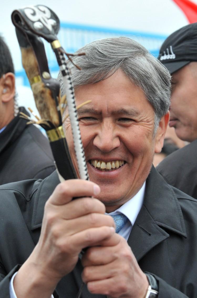 <a><img src="https://www.theepochtimes.com/assets/uploads/2015/09/130626062.jpg" alt="Kyrgyzstan's prime minister and presidential candidate Almazbek Atambayev smiles as he holds kamcha, a traditional riding whip and symbol of power, during his meeting with local residents in Akzhar, a district on the outskirts Bishkek, on Oct. 27. (Vyacheslav Oseledko/AFP/Getty Images )" title="Kyrgyzstan's prime minister and presidential candidate Almazbek Atambayev smiles as he holds kamcha, a traditional riding whip and symbol of power, during his meeting with local residents in Akzhar, a district on the outskirts Bishkek, on Oct. 27. (Vyacheslav Oseledko/AFP/Getty Images )" width="300" class="size-medium wp-image-1795719"/></a>