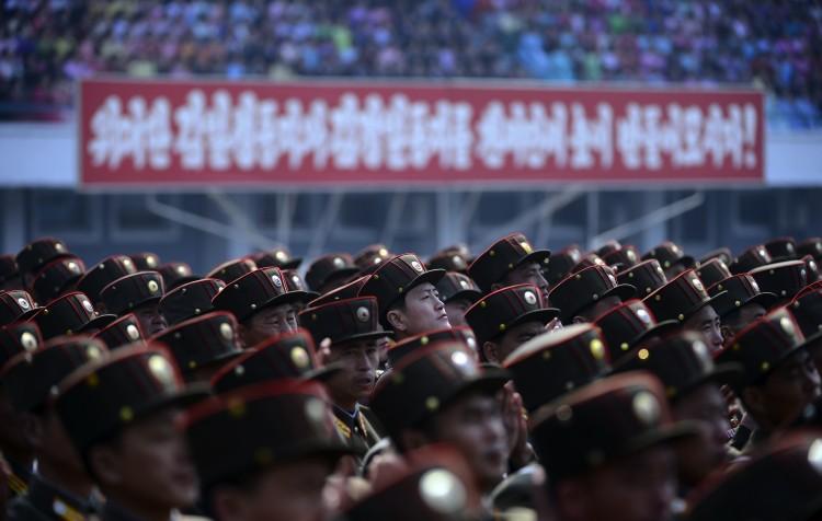 <a><img class="size-large wp-image-1784753" title="North Korean soldiers listen to a speech" src="https://www.theepochtimes.com/assets/uploads/2015/09/142864741.jpg" alt="" width="590" height="374"/></a>