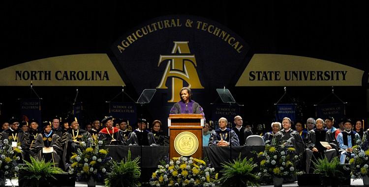 <a><img class="size-large wp-image-1787518" title="Michelle Obama Speaks At NC Agricultural and Technical State Univ. Commencement" src="https://www.theepochtimes.com/assets/uploads/2015/09/144247786.jpg" alt="Michelle Obama Speaks At NC Agricultural and Technical State Univ. Commencement" width="590" height="299"/></a>