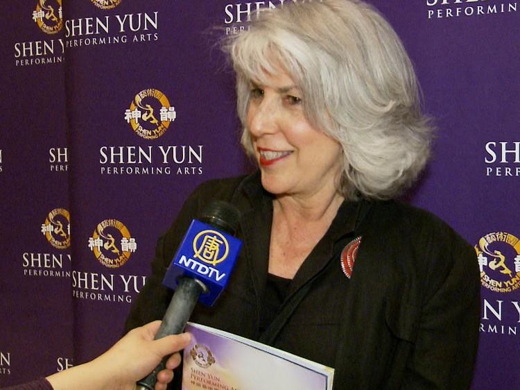 Liz Colin attends Shen Yun Performing Arts at Lincoln Center's David H. Koch Theater. (Courtesy of NTD Television)
