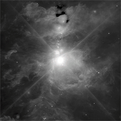 The Orion Nebula, M42, as imaged by NASA's Wide-field Infrared Survey Explorer, or WISE, in January 2013. (NASA/JPL-Caltech/UCLA)