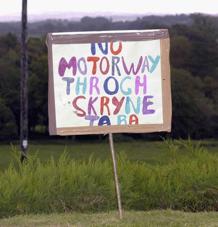 <a><img src="https://www.theepochtimes.com/assets/uploads/2015/09/51463026.jpg" alt="A sign is seen at a protest against An Bord Pleanala's recent approval of the Irish Government's scheme to divide the Tara/Skryne valley with the M3 motorway on October 10 2004 in Galway, Ireland (ShowbizIreland/Getty Images)" title="A sign is seen at a protest against An Bord Pleanala's recent approval of the Irish Government's scheme to divide the Tara/Skryne valley with the M3 motorway on October 10 2004 in Galway, Ireland (ShowbizIreland/Getty Images)" width="320" class="size-medium wp-image-1828745"/></a>