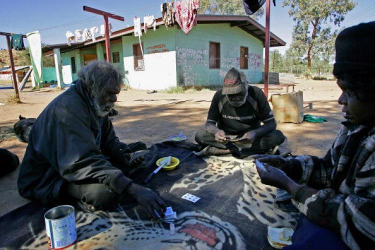 <a><img src="https://www.theepochtimes.com/assets/uploads/2015/09/74262699.jpg" alt="Aboriginal elders George Robertson (L), Toby Gara (C) and Brenda Maxwell (R) playing cards near their house in Hopy's town camp at Alice Springs.  (Anoek De Groot/AFP/Getty Images)" title="Aboriginal elders George Robertson (L), Toby Gara (C) and Brenda Maxwell (R) playing cards near their house in Hopy's town camp at Alice Springs.  (Anoek De Groot/AFP/Getty Images)" width="320" class="size-medium wp-image-1825294"/></a>