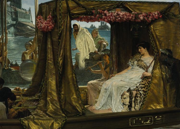 <a><img src="https://www.theepochtimes.com/assets/uploads/2015/09/8738+Alma+Tadema.jpg" alt="VICTORIAN MASTER: 'The Meeting of Antony and Cleopatra, 41 B. C.' by Sir Lawrence Alma-Tadema. (Courtesy of Sothebys)" title="VICTORIAN MASTER: 'The Meeting of Antony and Cleopatra, 41 B. C.' by Sir Lawrence Alma-Tadema. (Courtesy of Sothebys)" width="320" class="size-medium wp-image-1805557"/></a>