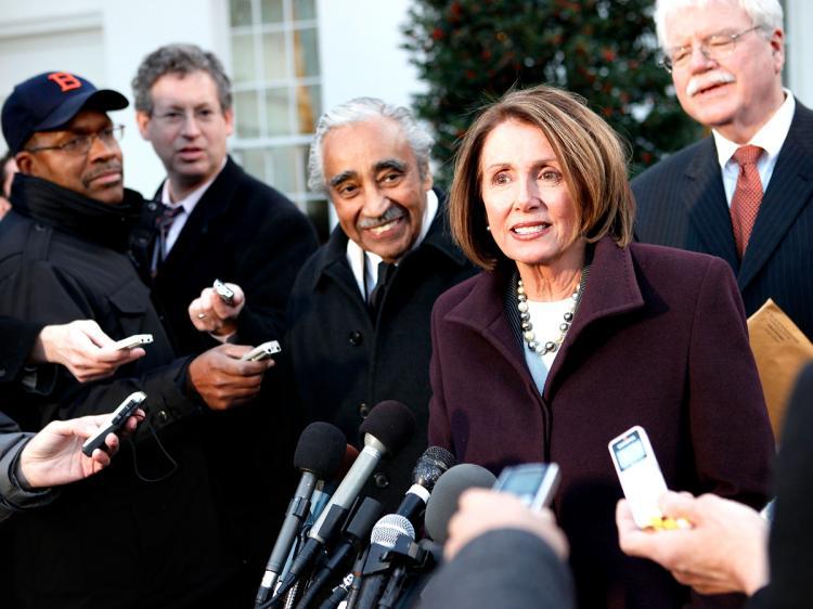 <a><img src="https://www.theepochtimes.com/assets/uploads/2015/09/95610084.jpg" alt="QUESTIONS: U.S. Speaker of the House Rep. Nancy Pelosi (D-CA) speaks to the media as Rep. Charles Rangel (D-NY) (L) and Rep. George Miller (D-CA) (R) listens after a meeting with President Barack Obama at the White House Jan. 6, in Washington, D.C. (Alex Wong/Getty Images)" title="QUESTIONS: U.S. Speaker of the House Rep. Nancy Pelosi (D-CA) speaks to the media as Rep. Charles Rangel (D-NY) (L) and Rep. George Miller (D-CA) (R) listens after a meeting with President Barack Obama at the White House Jan. 6, in Washington, D.C. (Alex Wong/Getty Images)" width="320" class="size-medium wp-image-1824222"/></a>