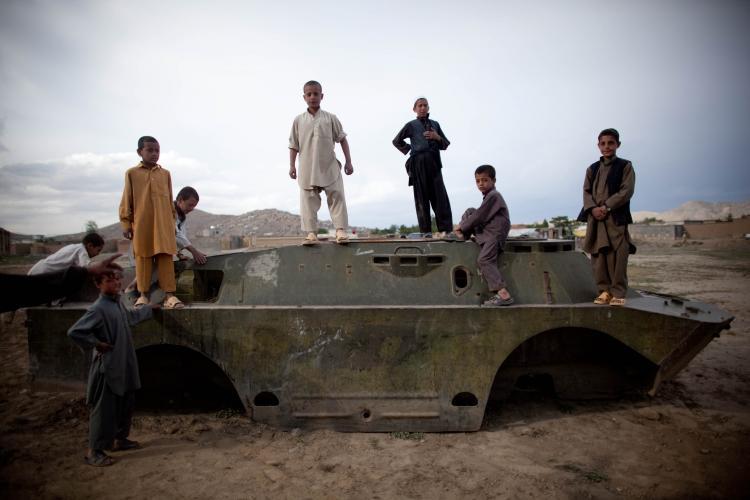 <a><img src="https://www.theepochtimes.com/assets/uploads/2015/09/98809453.jpg" alt="Afghan boys on the outskirts of Kabul play inside a destroyed tank left over from the 1979-1989 Russian invasion on May 2, 2010 in Afghanistan. 'This used to be a battlefield,' said young Ubaydullah, 'but now it's our playground.' The Pashtun people also known as Pathans, primarily live in Afghanistan and Pakistan with a total population estimated at around 42 million in some of the 60 major tribes and sub clans (Majid Saeedi/Getty Images)" title="Afghan boys on the outskirts of Kabul play inside a destroyed tank left over from the 1979-1989 Russian invasion on May 2, 2010 in Afghanistan. 'This used to be a battlefield,' said young Ubaydullah, 'but now it's our playground.' The Pashtun people also known as Pathans, primarily live in Afghanistan and Pakistan with a total population estimated at around 42 million in some of the 60 major tribes and sub clans (Majid Saeedi/Getty Images)" width="320" class="size-medium wp-image-1805705"/></a>