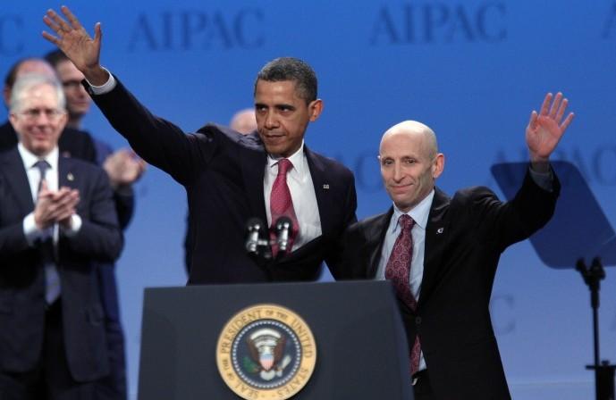 <a><img class="size-medium wp-image-1791009" title="US President Barack Obama waves with Lee" src="https://www.theepochtimes.com/assets/uploads/2015/09/AIPAC_140651229.jpg" alt="" width="350" height="227"/></a>