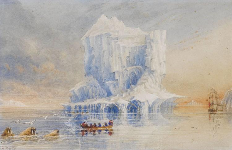 <a><img src="https://www.theepochtimes.com/assets/uploads/2015/09/Arctic_iceberg.jpg" alt="ARCTIC: One of the great early arctic explorers and a gifted artist left behind this recently discovered scene from during an expedition, c.1836. The huge iceberg is evocative of an ice castle. (Courtesy of Bonhams)" title="ARCTIC: One of the great early arctic explorers and a gifted artist left behind this recently discovered scene from during an expedition, c.1836. The huge iceberg is evocative of an ice castle. (Courtesy of Bonhams)" width="320" class="size-medium wp-image-1799716"/></a>