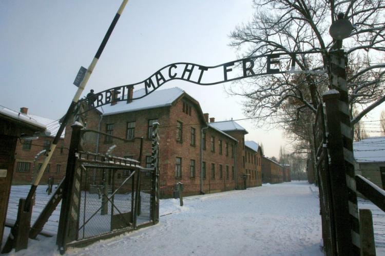<a><img src="https://www.theepochtimes.com/assets/uploads/2015/09/Aushwitz.jpg" alt="This picture taken on Dec. 18, 2009, shows a replica hung in place of the stolen infamous 'Arbeit macht frei' sign at the former Nazi death camp Auschwitz in Oswiecim, Poland. On Monday, the Auschwitz Memorial Museum announced just under 300 documents from the concentration camp were discovered in the attic of a nearby home in the town of Oswiecim. (Jacek Bednarczyk/AFP/Getty Images)" title="This picture taken on Dec. 18, 2009, shows a replica hung in place of the stolen infamous 'Arbeit macht frei' sign at the former Nazi death camp Auschwitz in Oswiecim, Poland. On Monday, the Auschwitz Memorial Museum announced just under 300 documents from the concentration camp were discovered in the attic of a nearby home in the town of Oswiecim. (Jacek Bednarczyk/AFP/Getty Images)" width="320" class="size-medium wp-image-1821853"/></a>