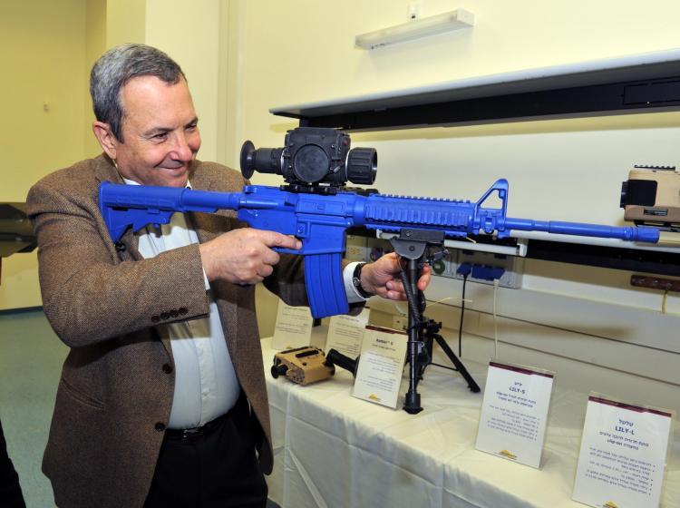 <a><img src="https://www.theepochtimes.com/assets/uploads/2015/09/BARAK-Gun-107786662.jpg" alt="TAKING SHOTS: Israeli Minister of Defense and leader of the Labor Party Ehud Barak seen at Elbit Systems in Haifa, Israel, on Dec. 27, 2010. On Monday, Barak quit the Labor Party, taking four other members with him, to create a new political faction in the Knesset called 'Independence.' (Ariel Hermoni/Getty Images)" title="TAKING SHOTS: Israeli Minister of Defense and leader of the Labor Party Ehud Barak seen at Elbit Systems in Haifa, Israel, on Dec. 27, 2010. On Monday, Barak quit the Labor Party, taking four other members with him, to create a new political faction in the Knesset called 'Independence.' (Ariel Hermoni/Getty Images)" width="320" class="size-medium wp-image-1809546"/></a>