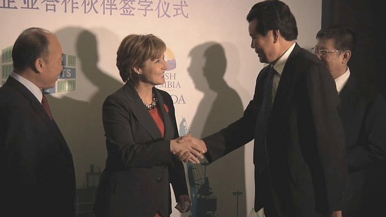 <a><img class="size-large wp-image-1774934" title="During a trade mission to China in November 2011, premier of British Columbia, Canada, Christy Clark announced a $1.36 billion infusion of Chinese capital for new projects in the province's coal mining industry. Controversy is growing regarding a plan to use Chinese nationals to work in four new coal mines being developed by Chinese-backed companies in the northeast of the province. (Government of British Columbia) " src="https://www.theepochtimes.com/assets/uploads/2015/09/Christy-Clark.jpg" alt="During a trade mission to China in November 2011, premier of British Columbia, Canada, Christy Clark announced a $1.36 billion infusion of Chinese capital for new projects in the province's coal mining industry. Controversy is growing regarding a plan to use Chinese nationals to work in four new coal mines being developed by Chinese-backed companies in the northeast of the province. (Government of British Columbia) " width="590" height="331"/></a>