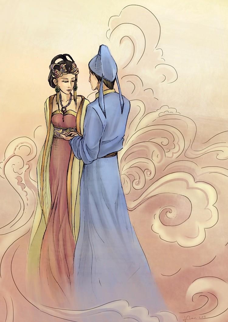 <a><img class="size-full wp-image-1800862 " title="Scholar Liu Yi and the dragon princess are married. (Shaoshao Chen/Epoch Times Staff)" src="https://www.theepochtimes.com/assets/uploads/2015/09/Dragon_Princess_illustration_3.jpg" alt="" width="328" height="463"/></a>