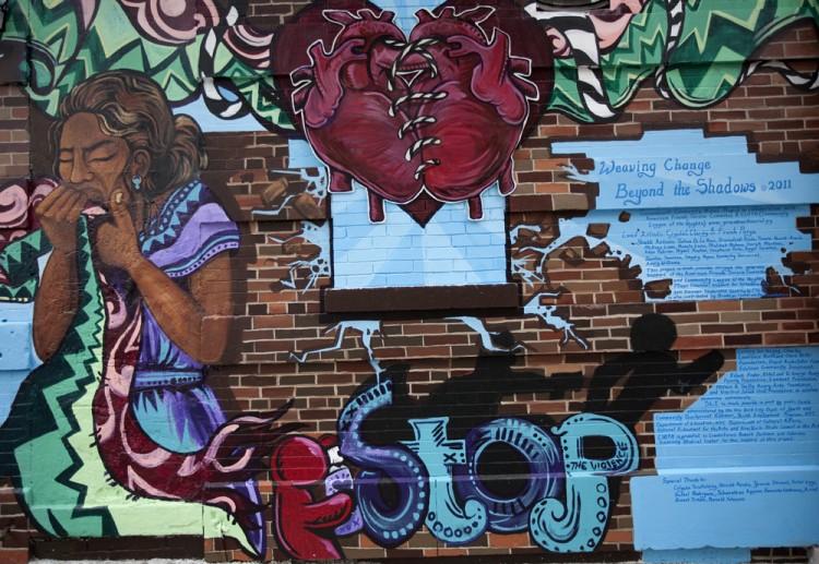 <a><img src="https://www.theepochtimes.com/assets/uploads/2015/09/Groundswell_09132011_Anti-gunMural.jpg" alt="The mural 'Weaving Change Beyond the Shadows' has an anti-gun violence theme and is located in Washington Heights on the Community League of the Height's (CLOTH) headquarters. It was completed over the summer by a team of 15 youth and 2 artists who guided the project. (Nina Weinberg Doran/Groundswell Community Mural Project)" title="The mural 'Weaving Change Beyond the Shadows' has an anti-gun violence theme and is located in Washington Heights on the Community League of the Height's (CLOTH) headquarters. It was completed over the summer by a team of 15 youth and 2 artists who guided the project. (Nina Weinberg Doran/Groundswell Community Mural Project)" width="575" class="size-medium wp-image-1797694"/></a>