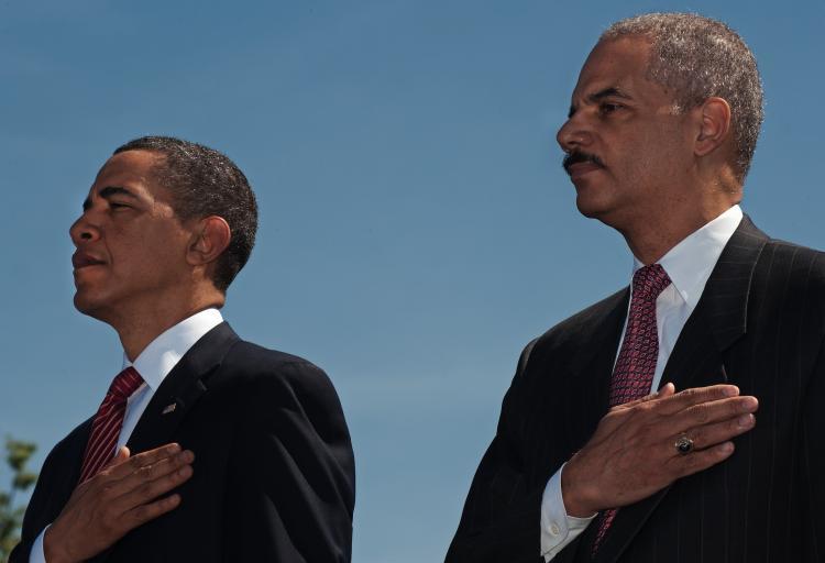 <a><img src="https://www.theepochtimes.com/assets/uploads/2015/09/Holder_99587155.jpg" alt="US President Barack Obama and US Attorney General Eric Holder(Rt) honoring fallen police officers from around the US that died in the line of duty, on the West Lawn of the US Capitol, May 13.  (Paul J. Richards/Getty Images )" title="US President Barack Obama and US Attorney General Eric Holder(Rt) honoring fallen police officers from around the US that died in the line of duty, on the West Lawn of the US Capitol, May 13.  (Paul J. Richards/Getty Images )" width="320" class="size-medium wp-image-1819806"/></a>