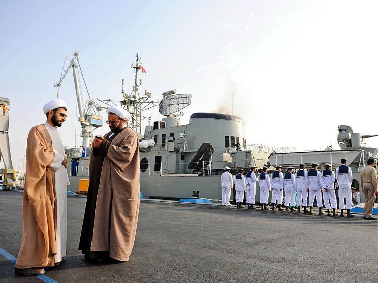 <a><img src="https://www.theepochtimes.com/assets/uploads/2015/09/IRANC.jpg" alt="GULF TENSIONS: Iranian clerics stand in front of an Iranian warship during naval maneuvers in the Persian Gulf on Feb. 21, 2009. (Ebrahim Nourozi/AFP/Getty Images)" title="GULF TENSIONS: Iranian clerics stand in front of an Iranian warship during naval maneuvers in the Persian Gulf on Feb. 21, 2009. (Ebrahim Nourozi/AFP/Getty Images)" width="320" class="size-medium wp-image-1822780"/></a>