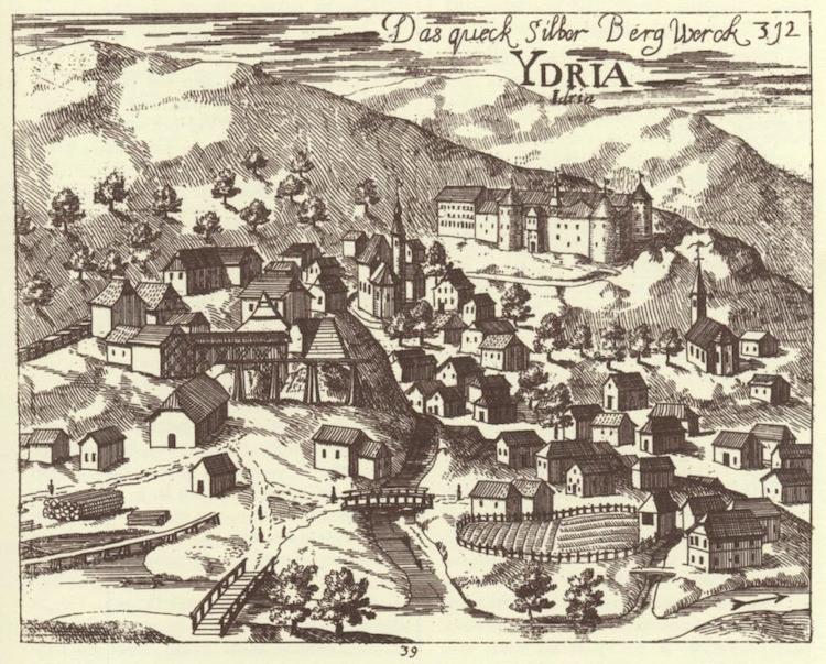 <a><img class="size-full wp-image-1785465" title=" Copper engraving of the mercury mine at Idrija in Slovenia, where mercury was first discovered in 1490. Engraving by Janez Vajkard Valvasor. (Wikimedia Commons)" src="https://www.theepochtimes.com/assets/uploads/2015/09/Idrija-Valvasor.jpg" alt="" width="750" height="603"/></a>