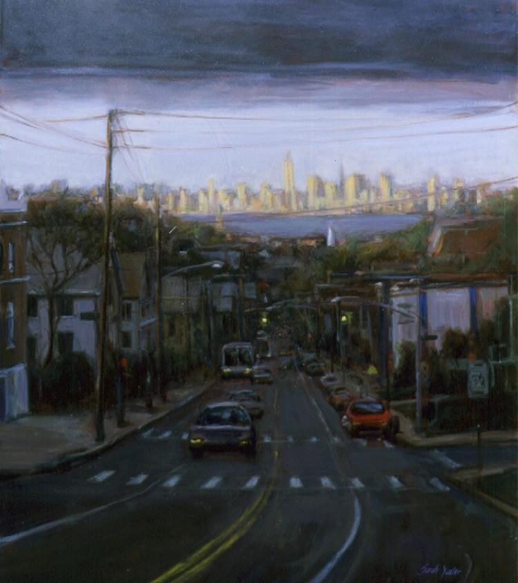 <a><img src="https://www.theepochtimes.com/assets/uploads/2015/09/Lowewdwe2002.jpg" alt="DARKER DAYS: Sarah Yuster's painting 'Lower Manhattan' is missing the twin towers that stood tall on the horizon of her earlier painting from the same vantage point in 1985. (Courtesy of Sarah Yuster)" title="DARKER DAYS: Sarah Yuster's painting 'Lower Manhattan' is missing the twin towers that stood tall on the horizon of her earlier painting from the same vantage point in 1985. (Courtesy of Sarah Yuster)" width="575" class="size-medium wp-image-1798153"/></a>