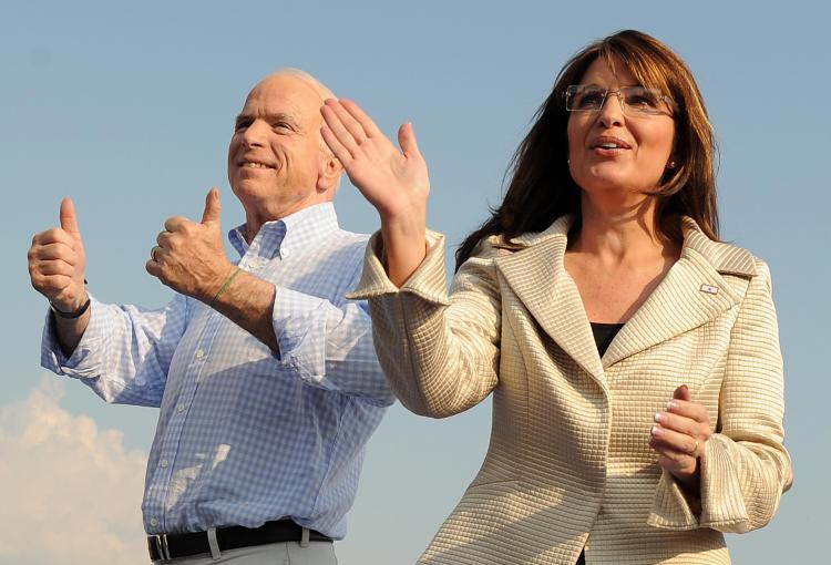 <a><img src="https://www.theepochtimes.com/assets/uploads/2015/09/McCainAndPalin.jpg" alt="MCCAIN AND PALIN: Republican presidential candidate John McCain (L) and his running mate Alaska Governor Sarah Palin (R) attend a campaign rally in O'Fallon, Missouri on Aug. 31. (Robyn Beck/AFP/Getty Images)" title="MCCAIN AND PALIN: Republican presidential candidate John McCain (L) and his running mate Alaska Governor Sarah Palin (R) attend a campaign rally in O'Fallon, Missouri on Aug. 31. (Robyn Beck/AFP/Getty Images)" width="320" class="size-medium wp-image-1833832"/></a>