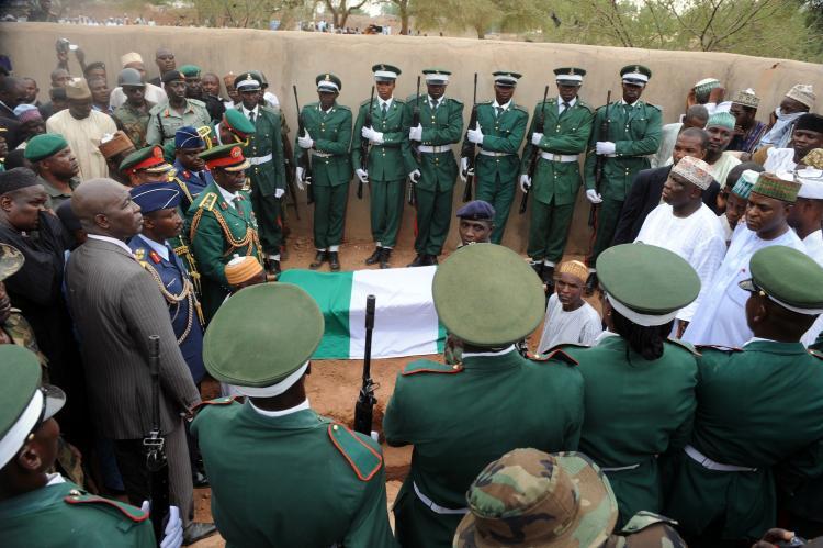 <a><img src="https://www.theepochtimes.com/assets/uploads/2015/09/Nigeria_98889740.jpg" alt="PAYING RESPECTS: Senior military officers and guards pay respect to late Nigerian President Umaru Musa Yar'Adua before his burial at the cemetery in Katsina on May 6. (Pius Utomi Ekpei/AFP/Getty Images)" title="PAYING RESPECTS: Senior military officers and guards pay respect to late Nigerian President Umaru Musa Yar'Adua before his burial at the cemetery in Katsina on May 6. (Pius Utomi Ekpei/AFP/Getty Images)" width="320" class="size-medium wp-image-1820236"/></a>