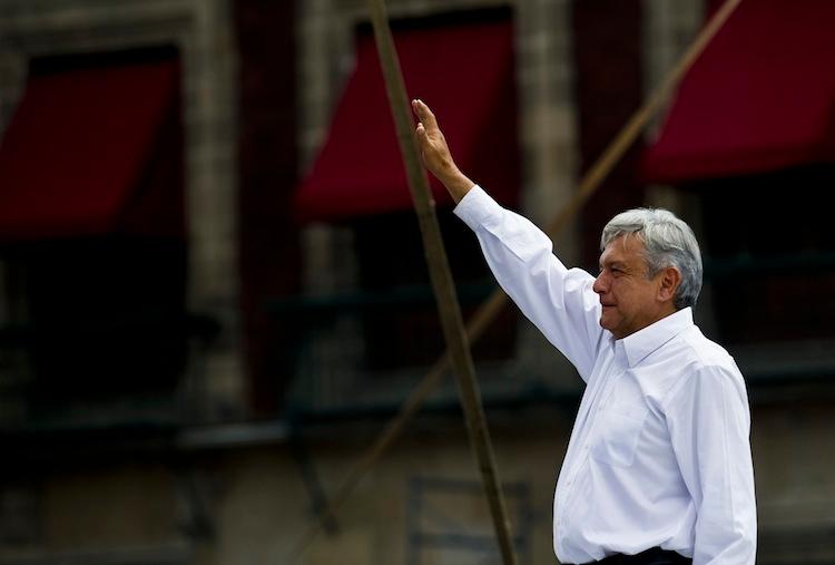 <a><img class="size-full wp-image-1782158" title="Former presidential candidate Andres Manuel Lopez Obrador waves to supporters during a gathering at Zocalo Square in Mexico City, on Sept. 9. Lopez Obrador called the rally after refusing to accept the Aug. 31 result of the federal electoral tribunal that officially named Enrique Peña Nieto the winner of the July 1 election. (Ronaldo Schemidt/AFP/GettyImages)" src="https://www.theepochtimes.com/assets/uploads/2015/09/OBrador_151646562.jpg" alt="" width="750" height="507"/></a>