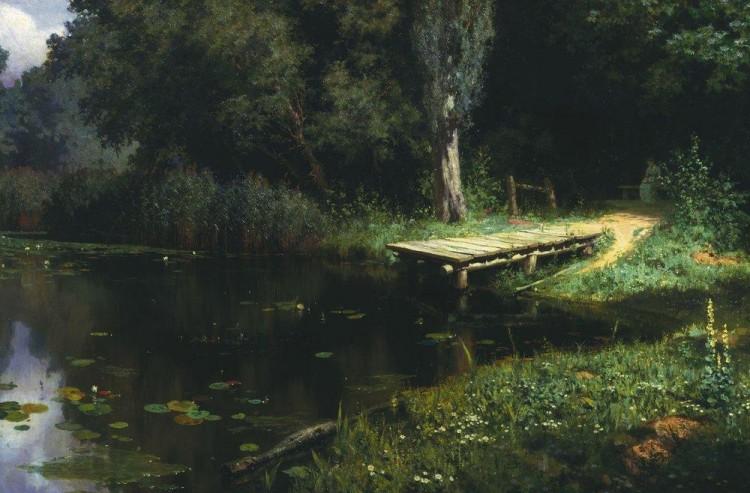 <a><img src="https://www.theepochtimes.com/assets/uploads/2015/09/OvergrownPond.JPG" alt="REFRESHINGLY CALM: At first sight nature's abundance is so overwhelming that the silhouette of a woman in the background is easily overseen. Vasily Polenov. 'Overgrown Pond.' 1879. Oil on canvas. Tretyakov Gallery, Moscow, Russia.  (vasily-polenov.ru)" title="REFRESHINGLY CALM: At first sight nature's abundance is so overwhelming that the silhouette of a woman in the background is easily overseen. Vasily Polenov. 'Overgrown Pond.' 1879. Oil on canvas. Tretyakov Gallery, Moscow, Russia.  (vasily-polenov.ru)" width="575" class="size-medium wp-image-1801359"/></a>