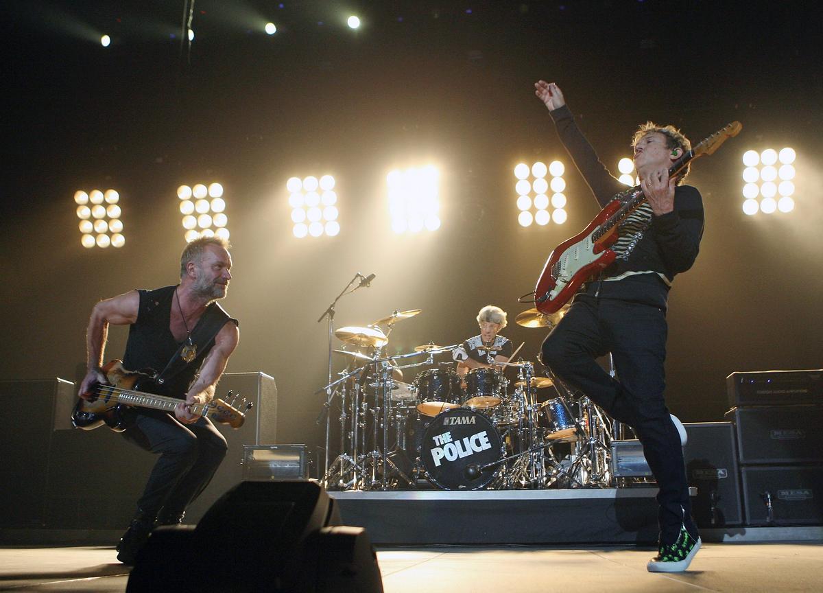 <a><img src="https://www.theepochtimes.com/assets/uploads/2015/09/Police_2_81220715.jpg" alt="The Police consisted of Sting (vocals/bass guitar), Andy Summers (guitar/vocals), and Stewart Copeland (drums/vocals). (Ethan Miller/Getty Images)" title="The Police consisted of Sting (vocals/bass guitar), Andy Summers (guitar/vocals), and Stewart Copeland (drums/vocals). (Ethan Miller/Getty Images)" width="320" class="size-medium wp-image-1834457"/></a>